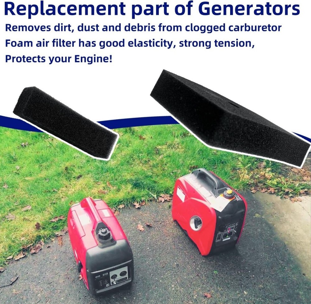 2-Pack Air Cleaner Element & Outer Filter for Honda EB2000i EU2000i Generators