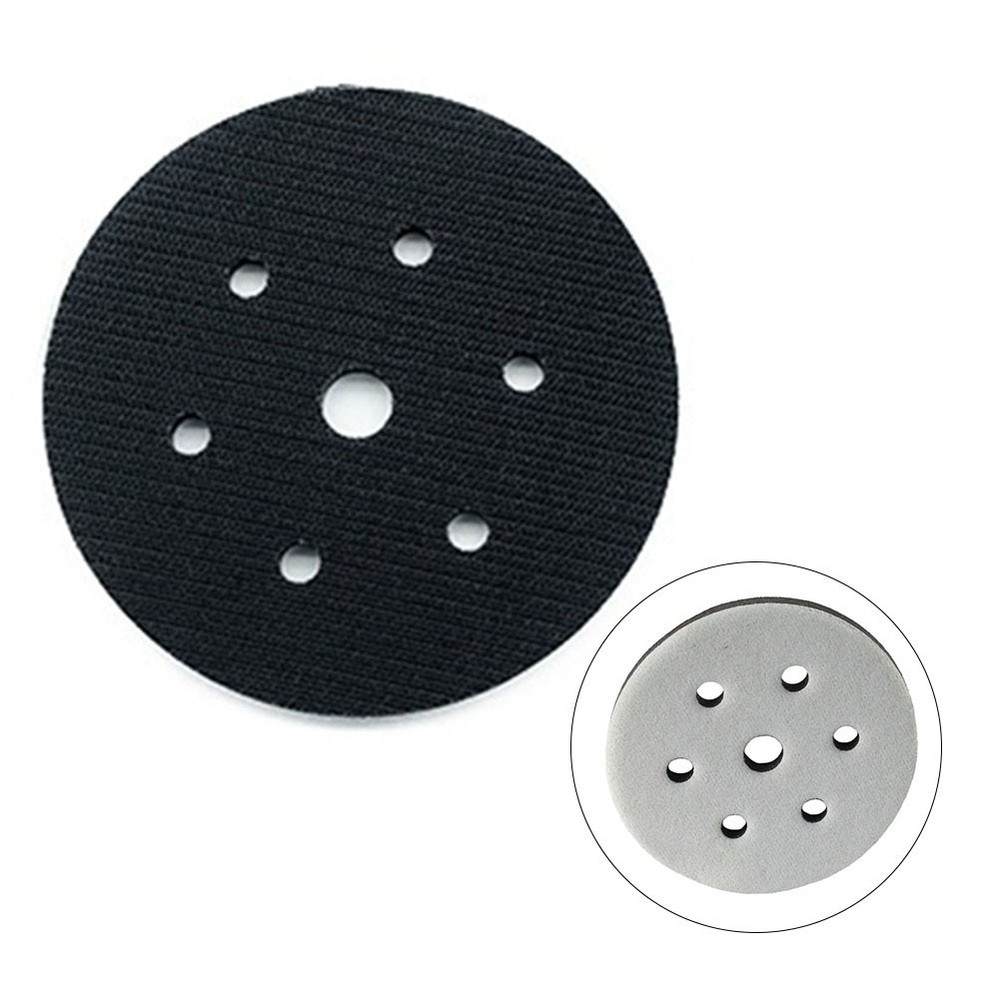 Easy to Install 6 Inch Sponge Interface Pad for Hook&Loop Sanding Discs 7 Holes