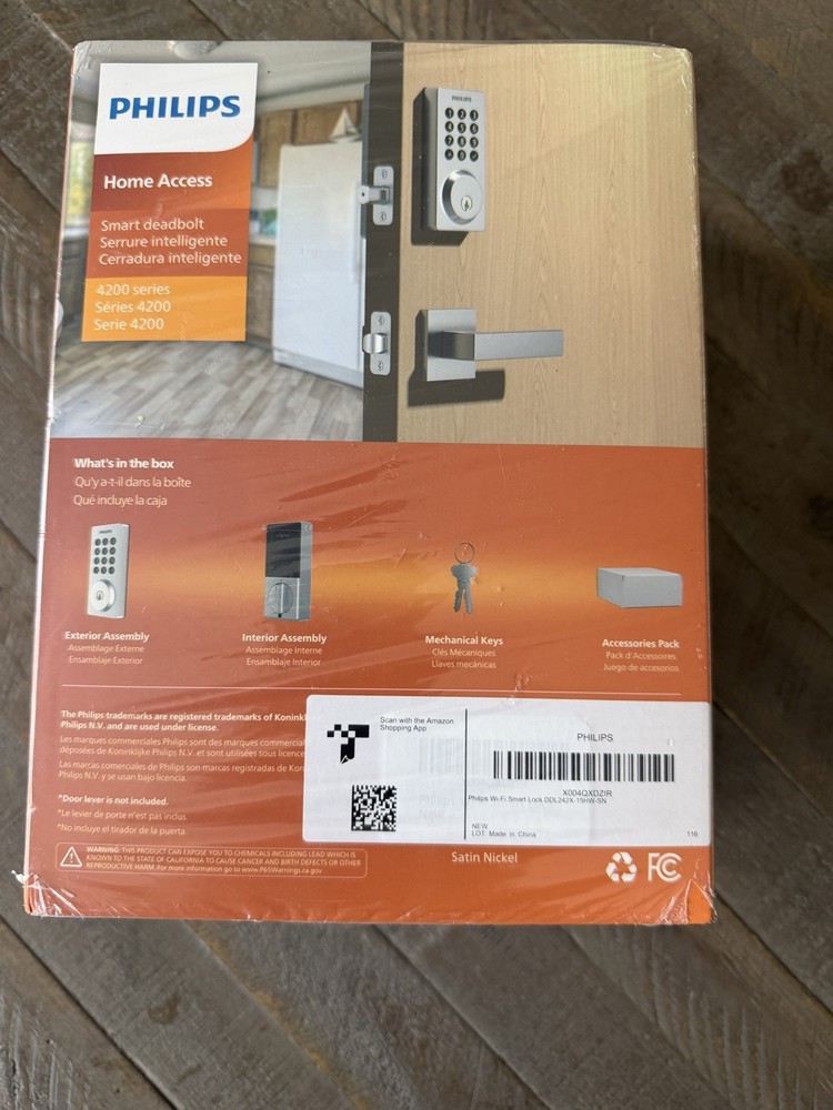 Philips Smart Deadbolt 4200 Series - Brushed Nickel