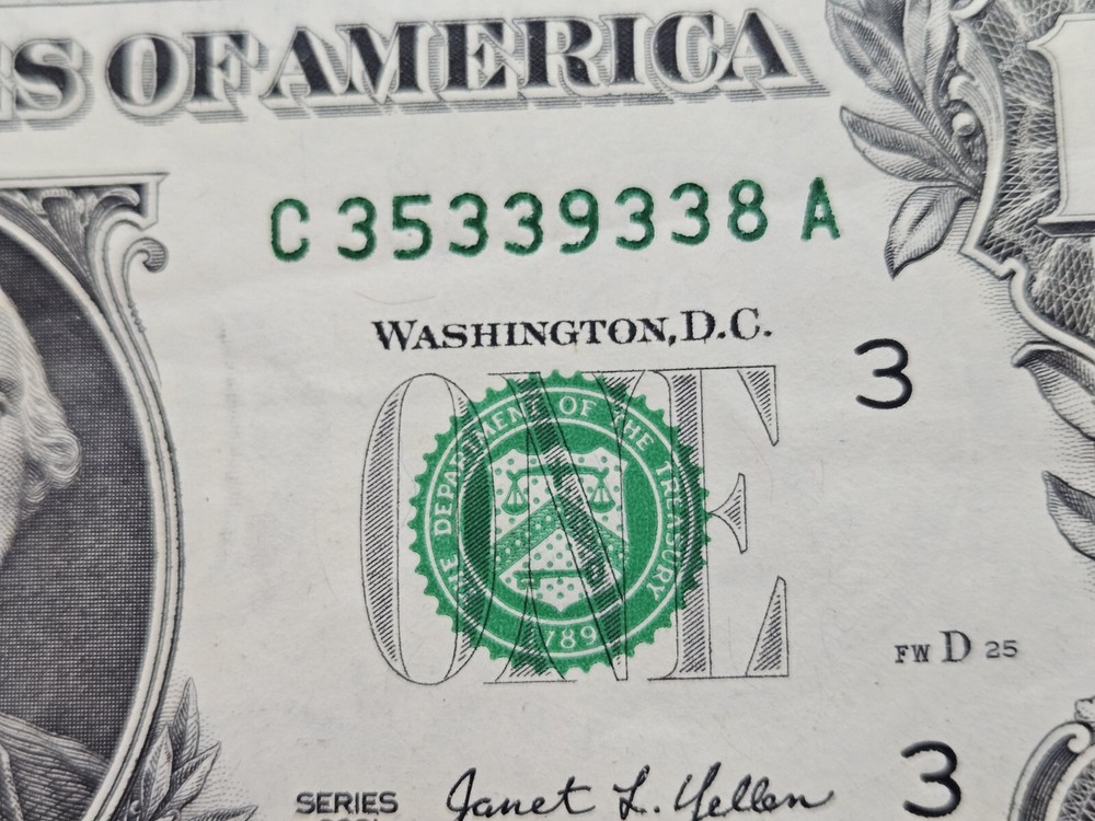 Error 1 Dollar Overinked Serial Number