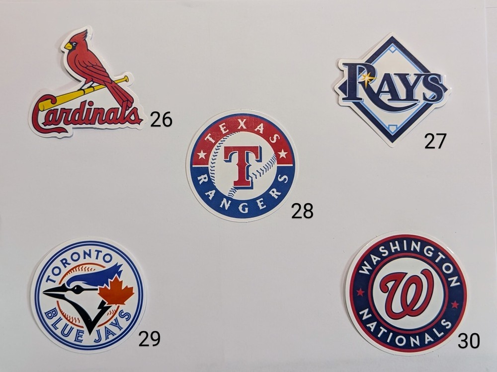 MLB Team Stickers - All teams are available