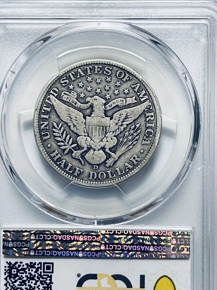 1908-D Barber Half Dollar PCGS F12