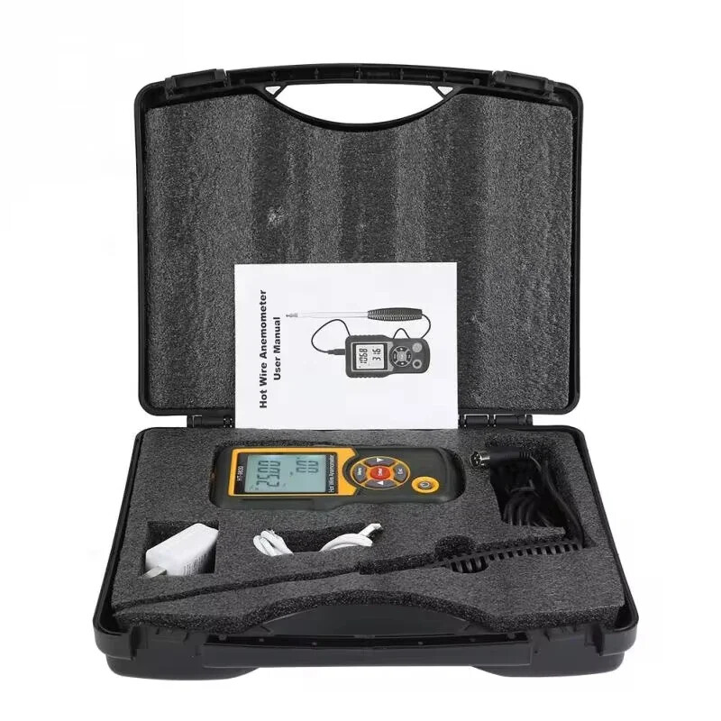HT-9830 Ultrasonic Anemometer Digital Anemometer 0~25m/s Wind Speed Sensor Test