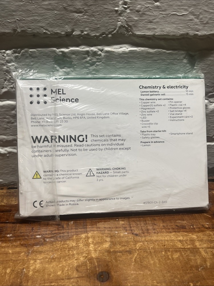 Mel Chemistry Kit CHEMISTRY & ELECTRICITY