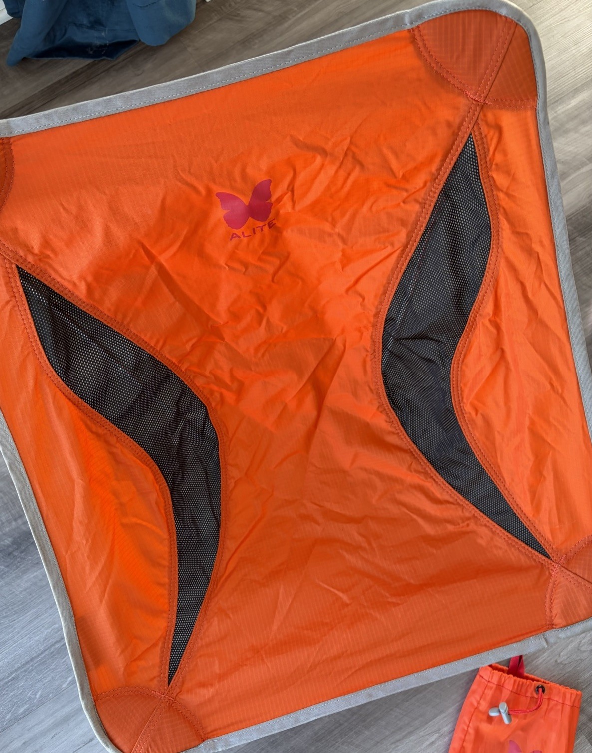 Alite Monarch Backpacking Camping Hiking Ultra Light Chair Orange Black