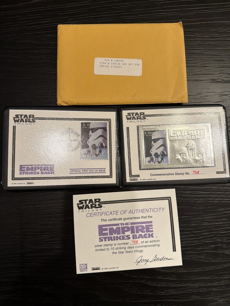 Empire Strikes Back 1995 Stormtrooper Commorative & Gold Stamp