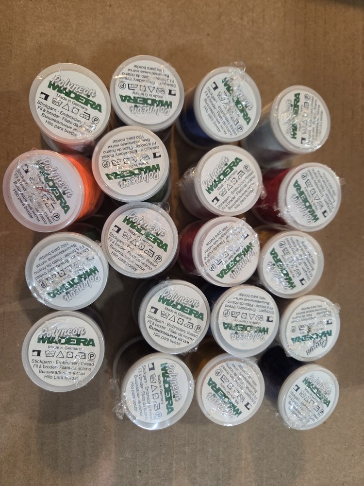 MADEIRA POLYESTER POLYNEON EMBROIDERY THREAD 19 SPOOLS