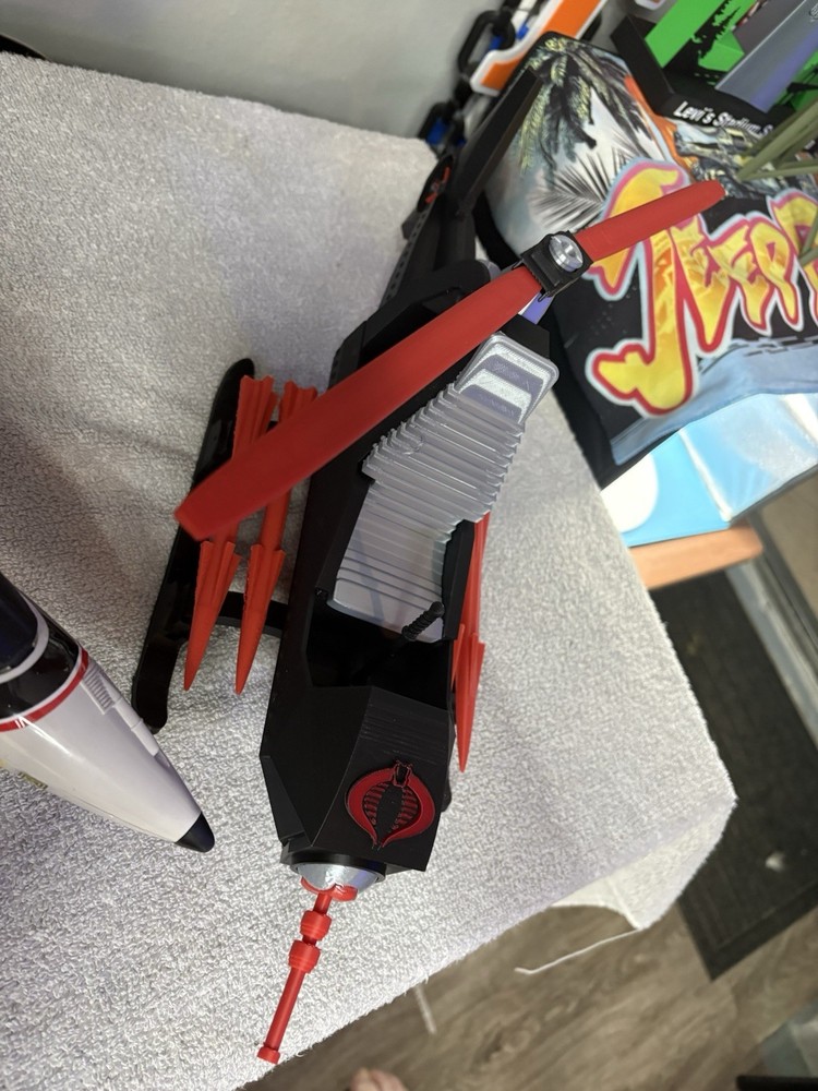 1/12 Cobra Fang helicopter Compatible With 6” Action Figures 3d Printed