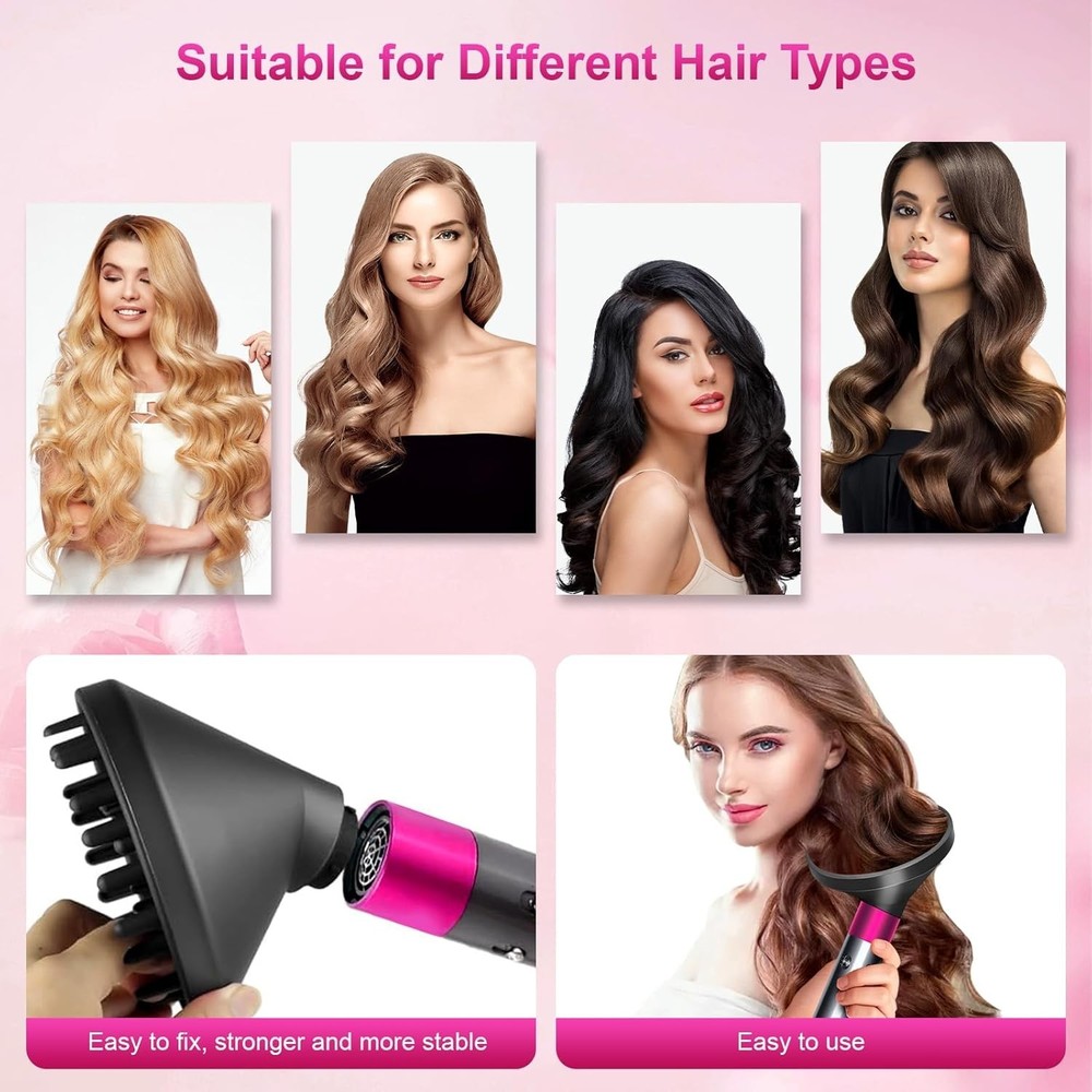 Upgraded Diffuser for Dyson Airwrap Styler, Portable Hair Dryer Diffuser Atta...