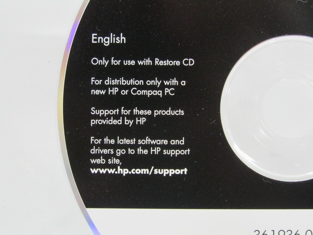 Windows XP Professional SP2 Restore CD HP COMPUTERS
