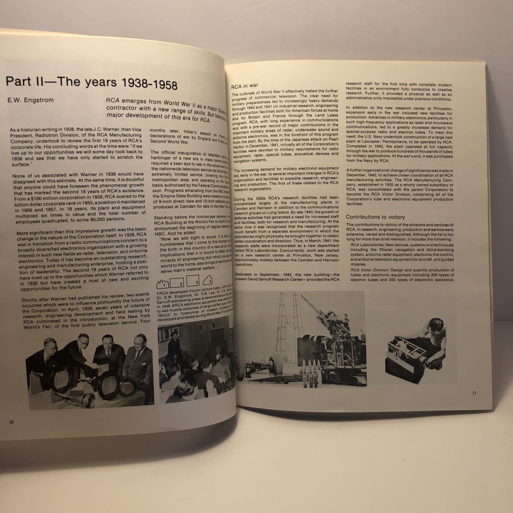 RCA An Historical Perspective 1950s - 1970s
