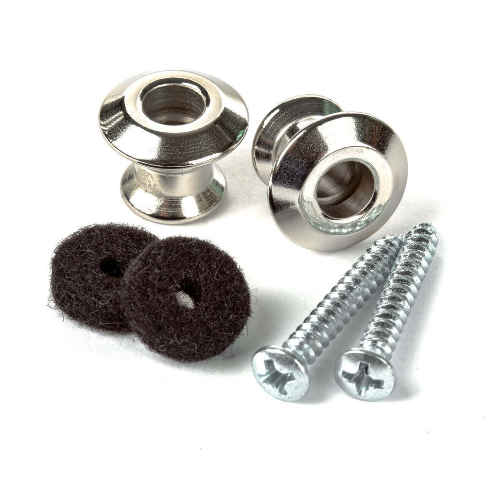 Dunlop Straplok® Dual Design Strap Button Set - Nickel