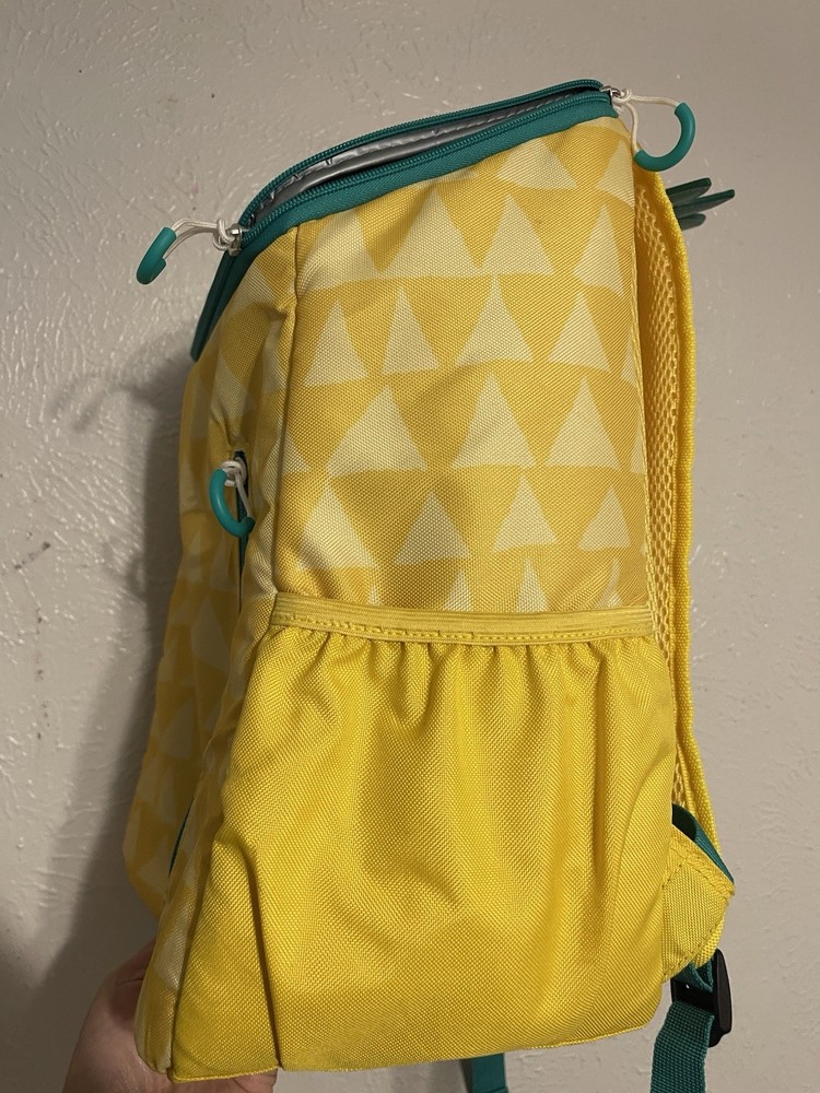 Sun Squad 20-Can Pineapple Backpack Cooler Recycled Polyester (fast shipping)