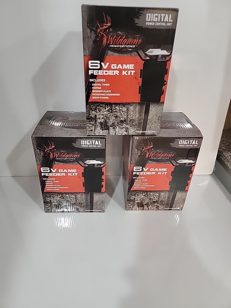 Wildgame Innovations 6V Game Feeder 3 Kits Digital Power Control Unit Black T6DC