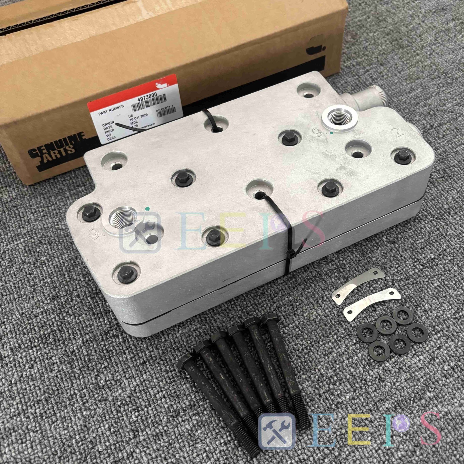 OEM Air Brake Compressor Cylinder Head Fit For Cummins / 9115150030/ 9115150070