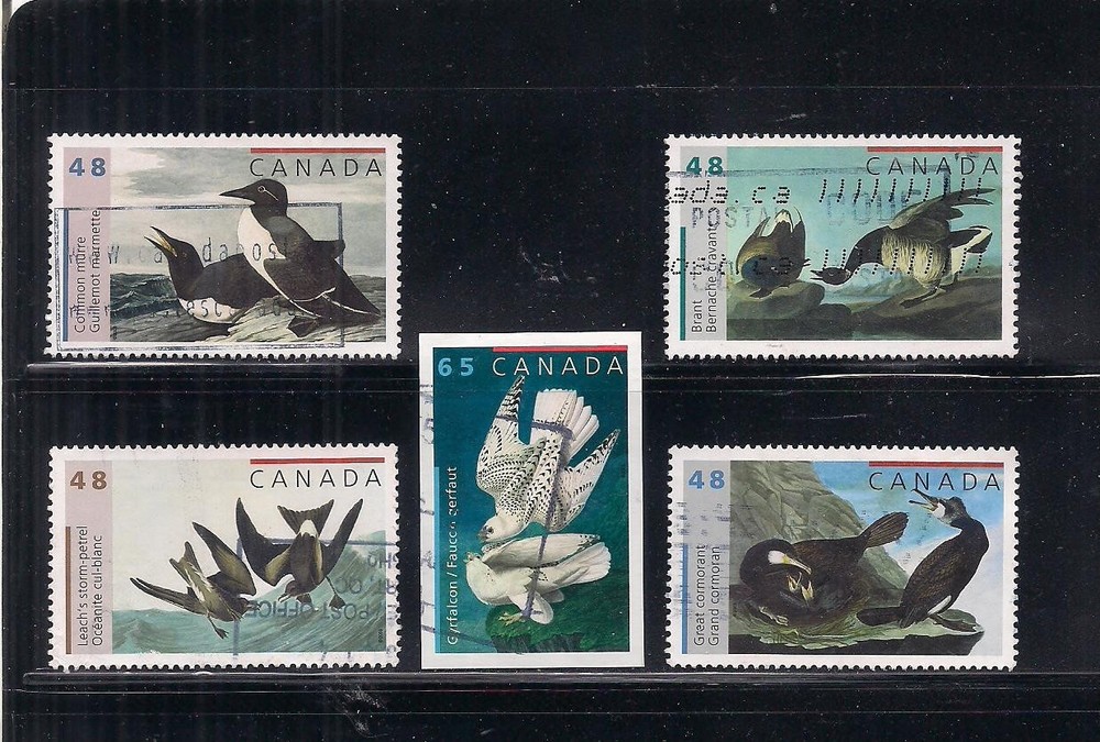 Canada  #1979-1983 used set birds