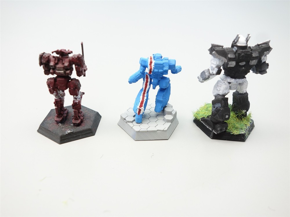 Battletech: 6x Mechs (painted)