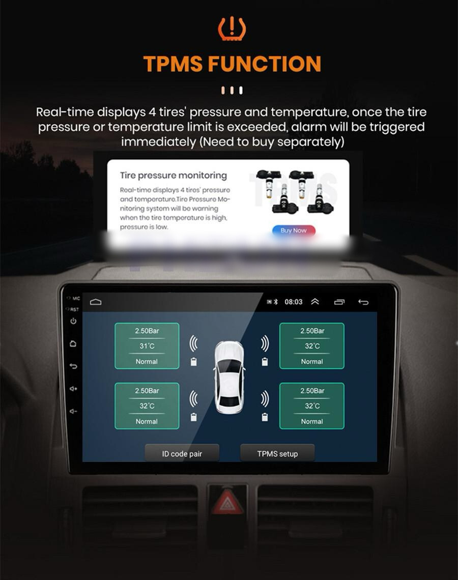 Touch Screen Car Multimedia Player USB RDS Fit For Mercedes Benz C300 2006-2011