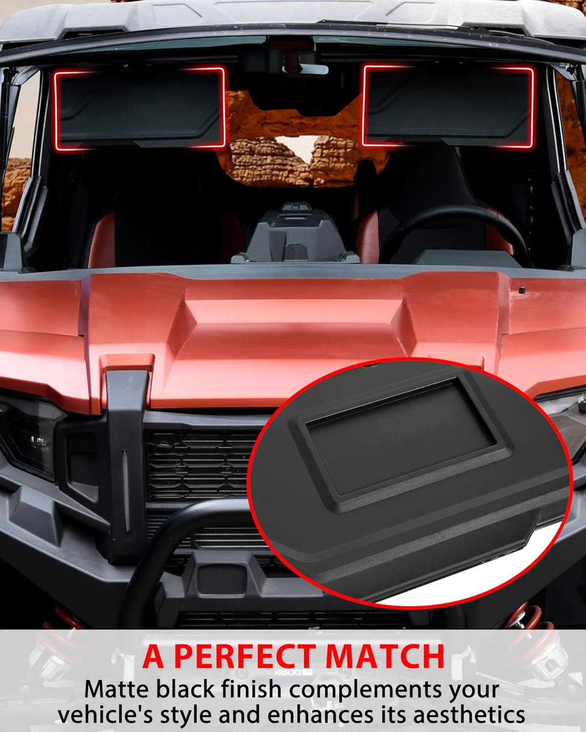 Adjustable Anti-Glare Sun Visors for Polaris Xpedition XP/ADV 2024-2026