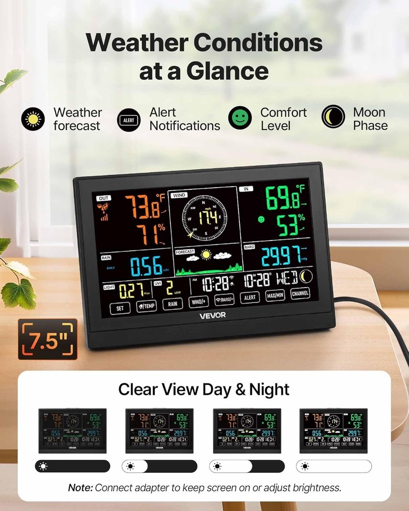 7 in 1 Wireless Weather Station Solar