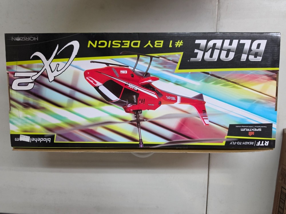 NEW OPEN BOX E-FLITE Blade CX2 R/C Remote Control Heli Helicopter
