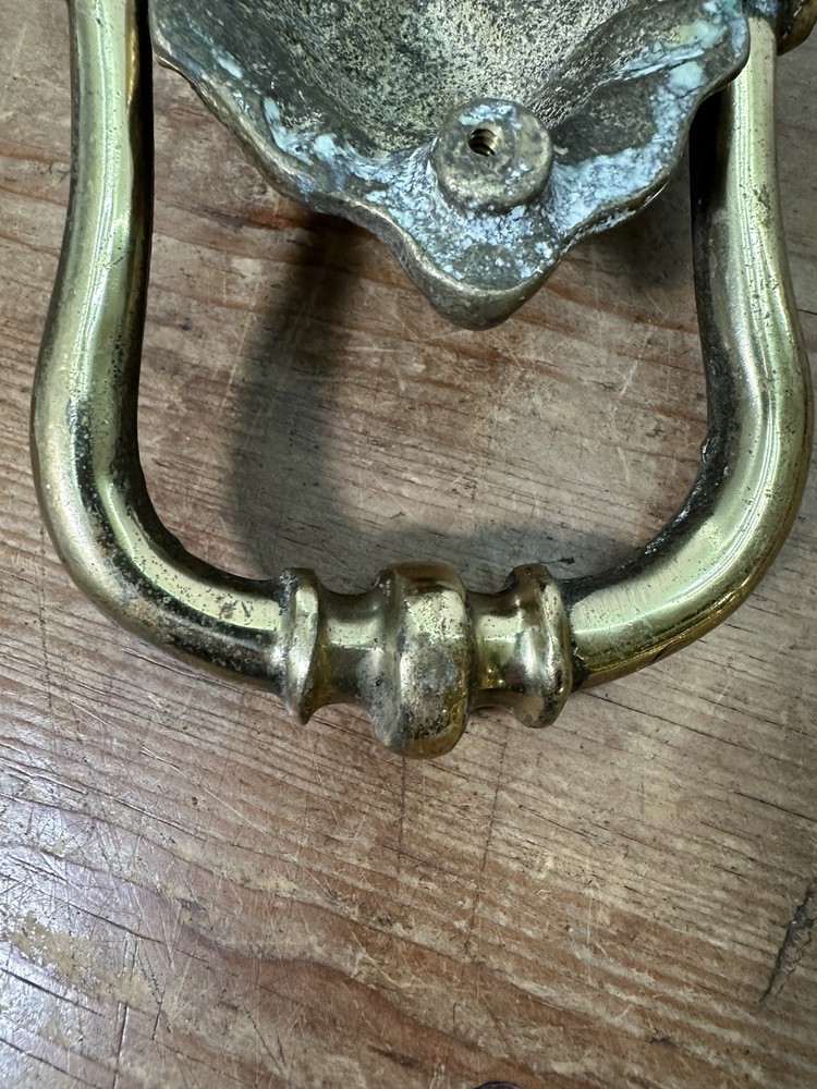 Solid Brass Lion Head Door Knocker – Heavy Vintage Style