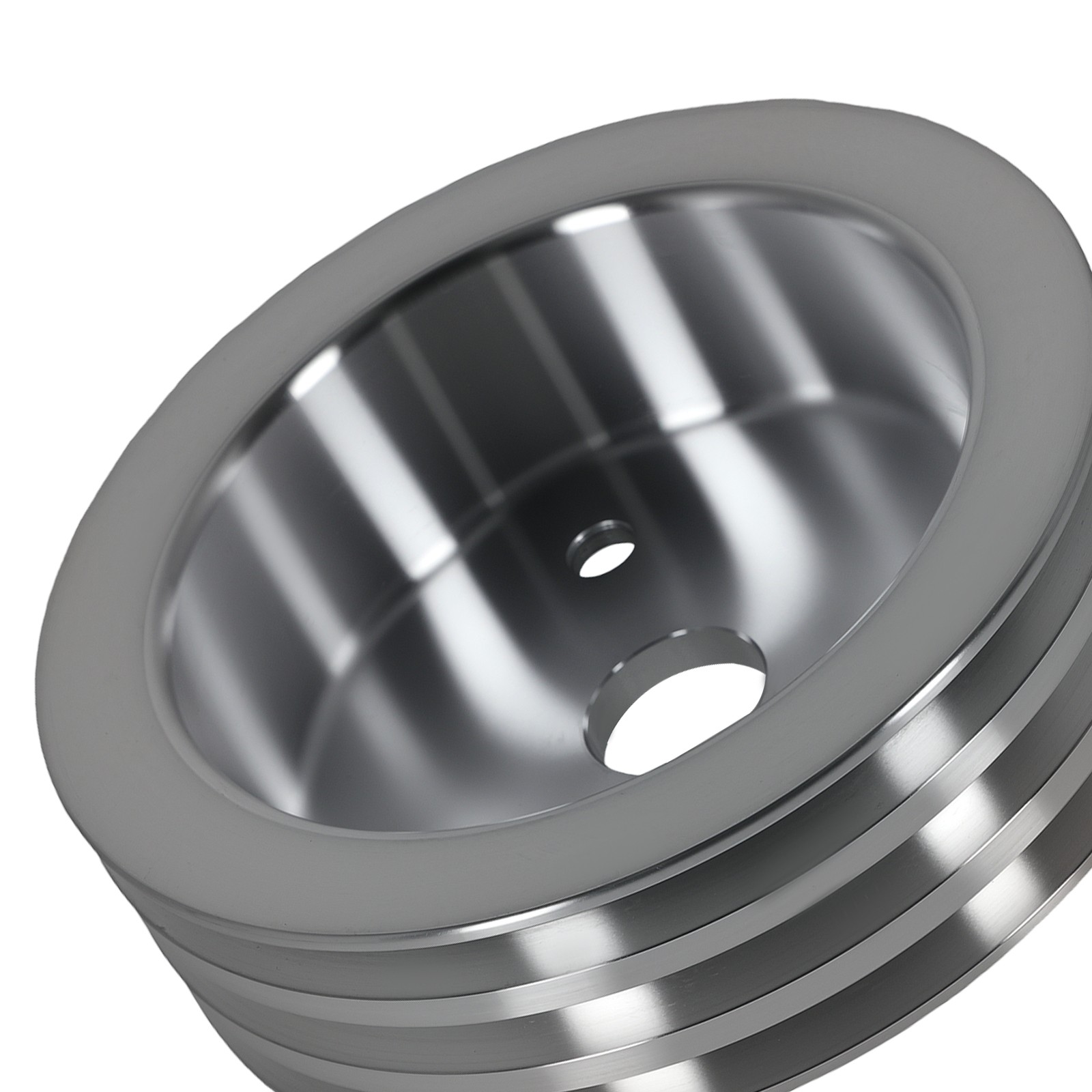Aluminum Triple 3 Groove BIG BLOCK Crankshaft Pulley for Chevy 396 454 BBC