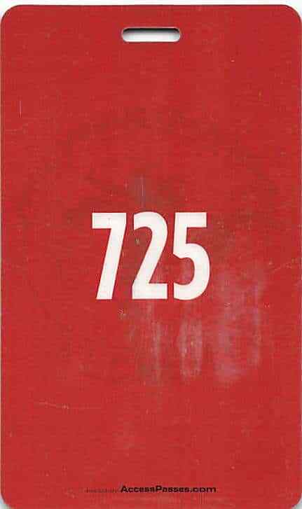 Neil Young & Crazy Horse Backstage Pass Red All Access Laminate Variant