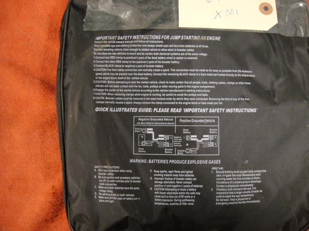 16ft 4ga Jumper Cables ,like New