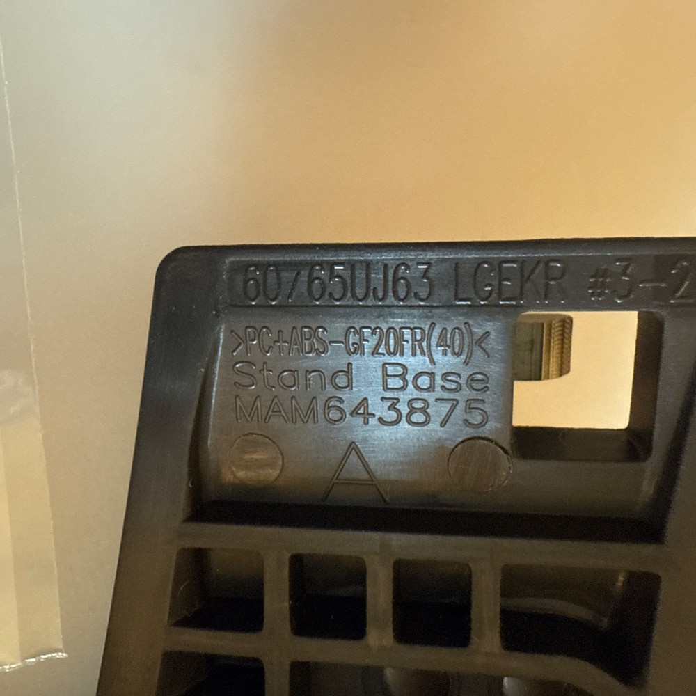 LG OEM Base Model 65UK6090PUA WITH SCREWS
