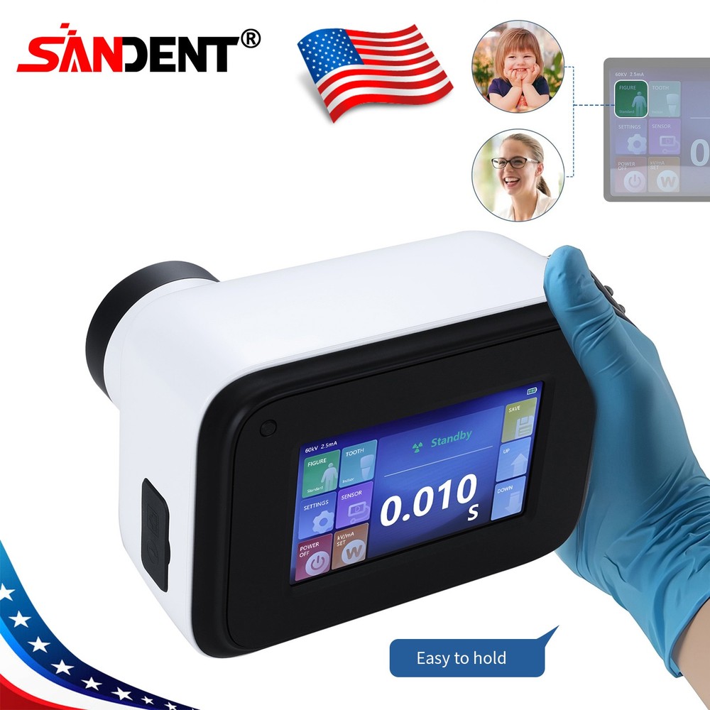 Portable Dental X Mobile Ray Unit Digital Machine High Frequency with Shield Kit