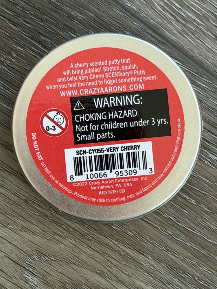 Crazy Aarons Scentsory Putty- Very Cherry .7 Oz.
