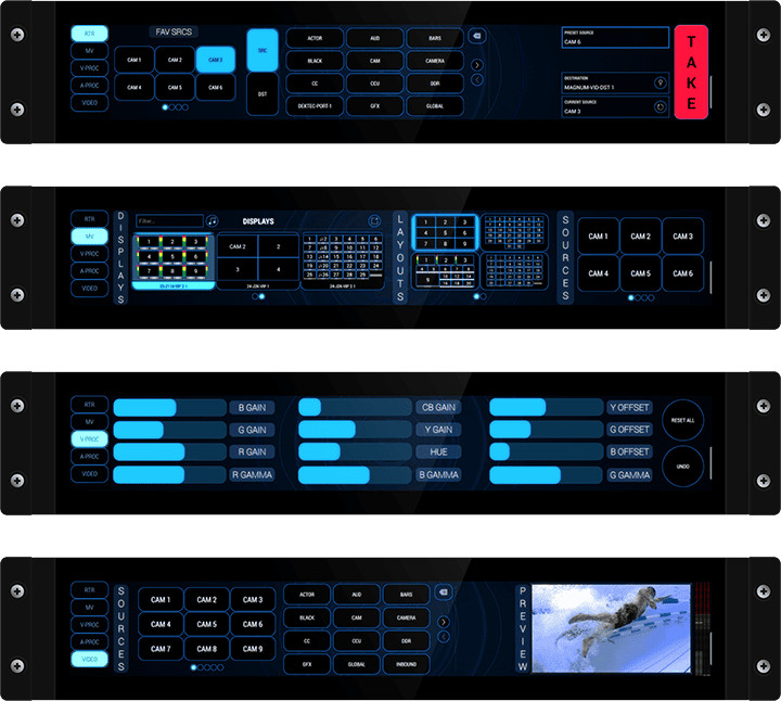 Evertz Vue Touch 2 Router Controller Magnum - Touchscreen