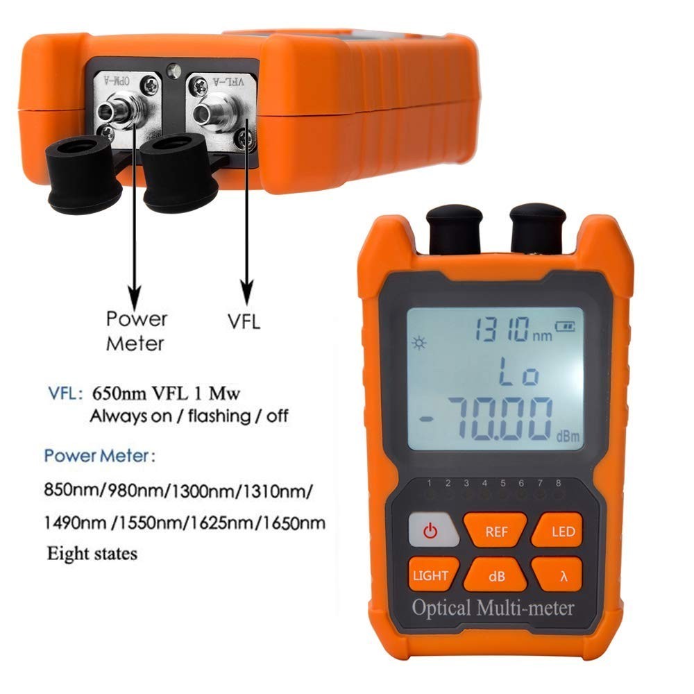 Optical Power Meter with Multi-Wavelength Support and Easy Calibration Features