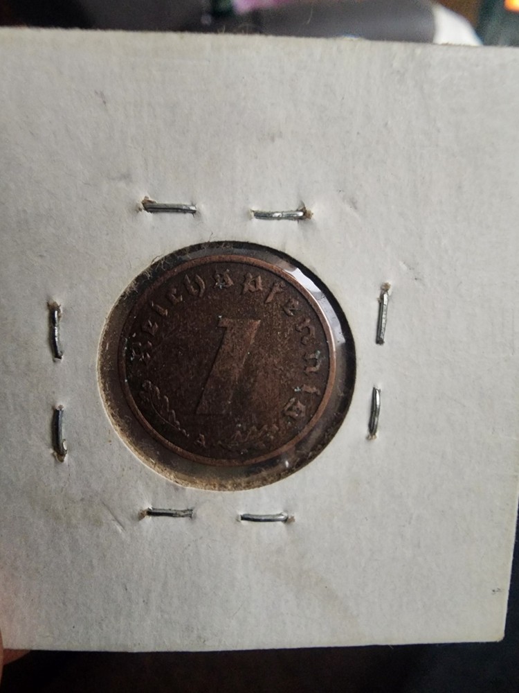 GERMANY THIRD REICH 1 REICHSPFENNIG 1937 D SHARP DETAILS