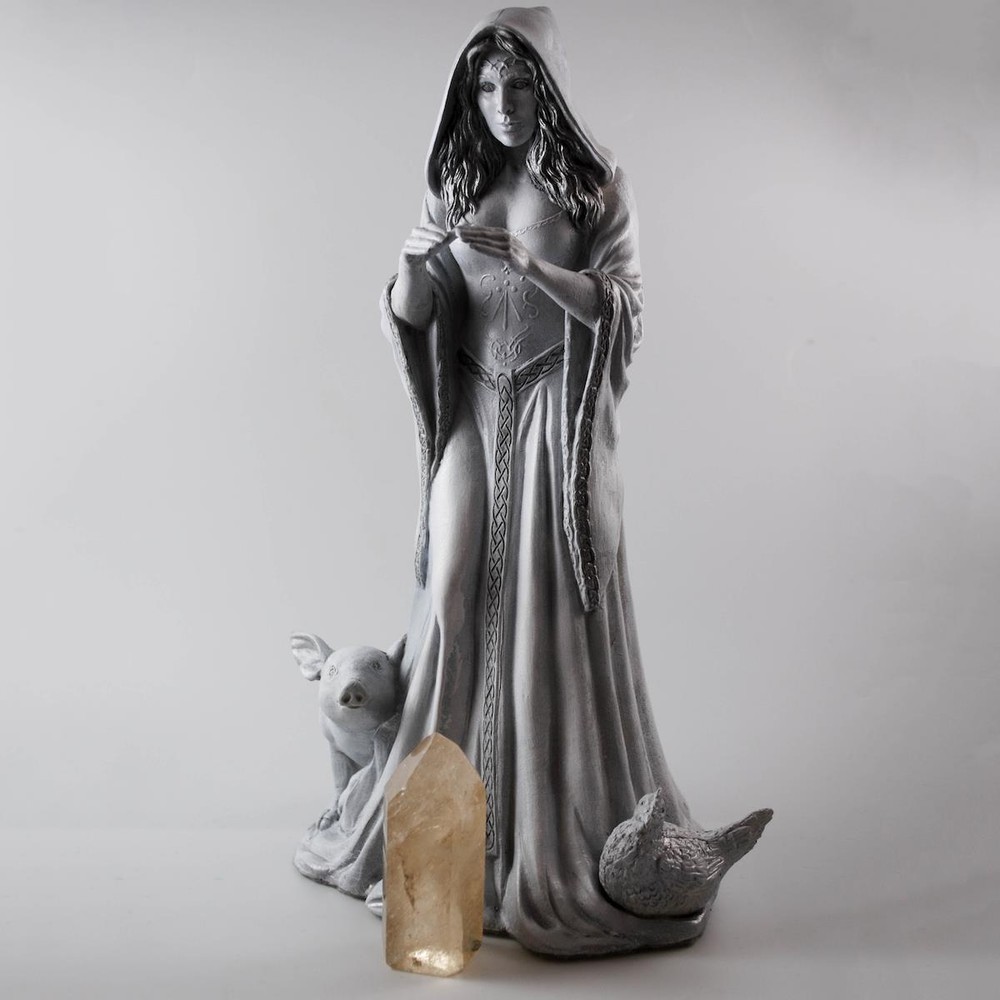 Cerridwen - Hand cast statue