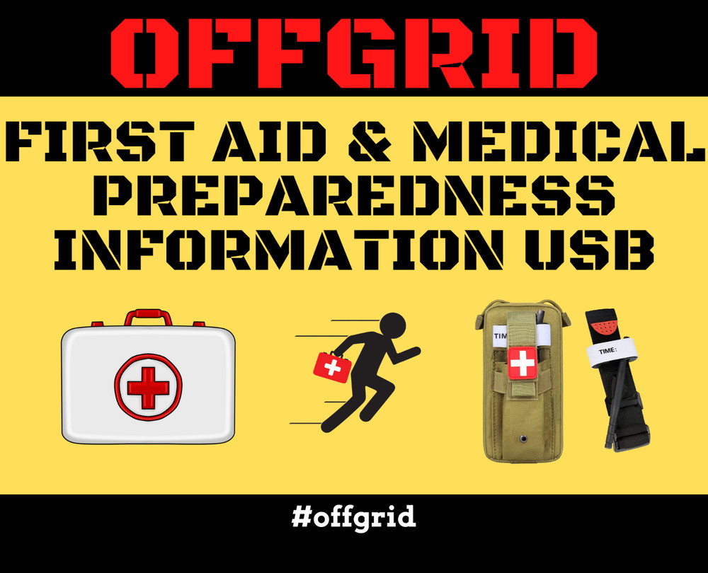 Essential Survival & Prepper Information Library Collection USB - Get Ready