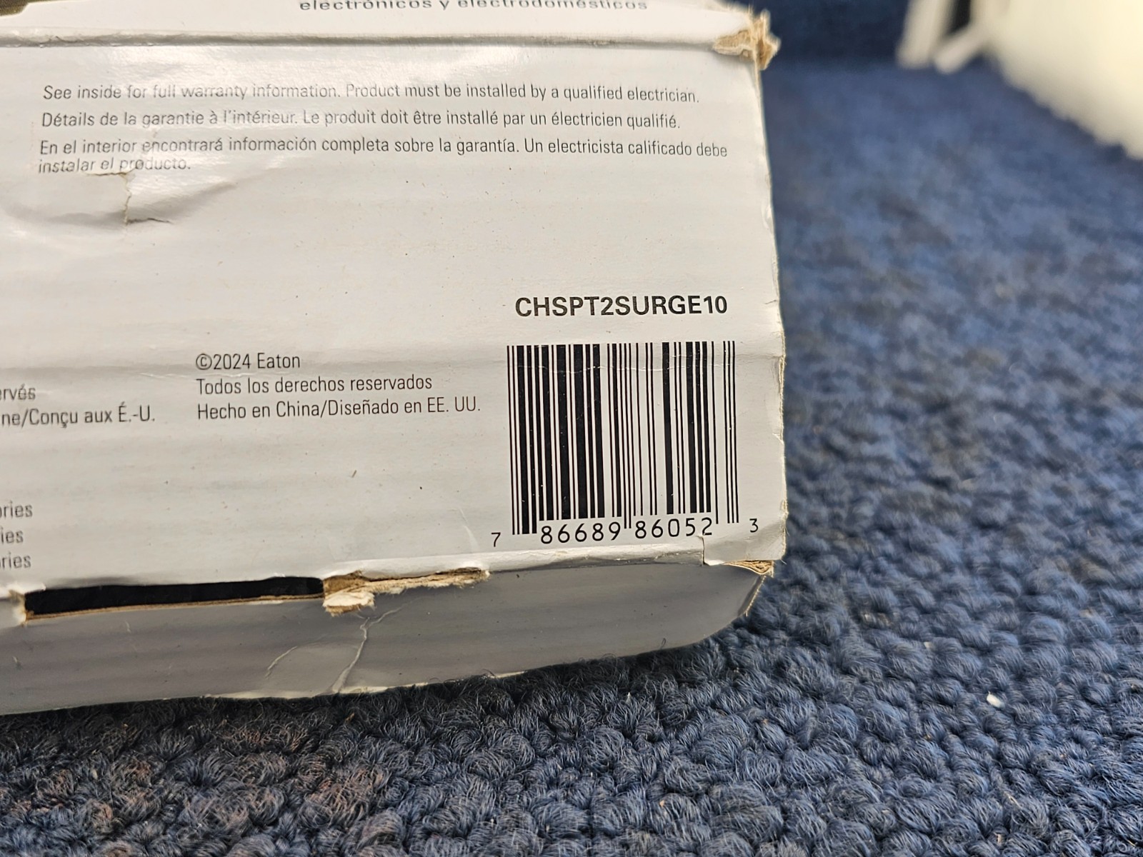 Eaton CHSPT2SURGE10: Home Surge Protection 60,000 AMPS