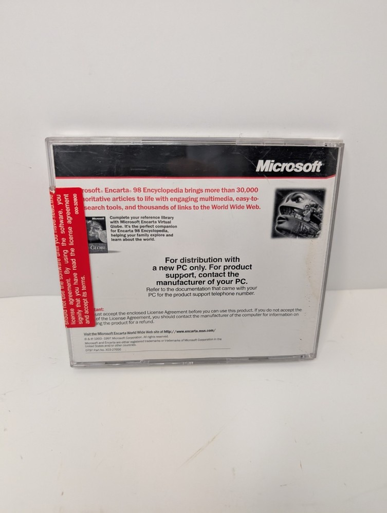Microsoft Encarta 98 Encyclopedia ~ CD-Rom for Windows NT / 95 ~ 1997