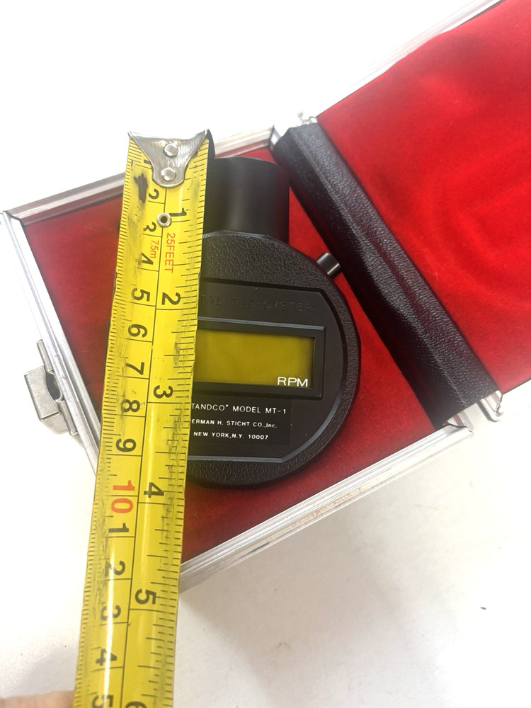DIGITAL TACHOMETER STANDCO MT 1 With Hard Case