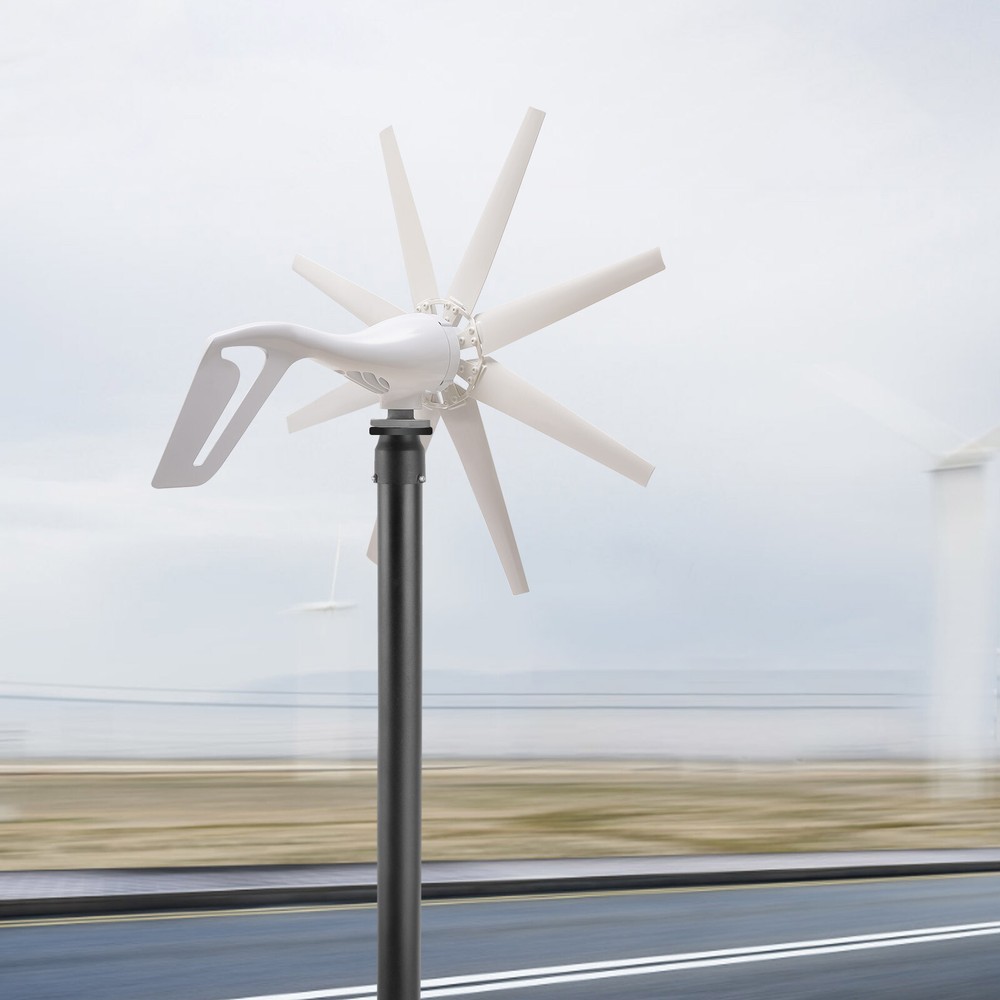 8 Blades 600W Wind Turbine Generator Kit with Charge Controller Windmill Power