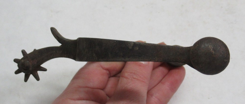 single COWBOY WESTERN SPUR - Chap Guard - fixed button - listing # 1206233