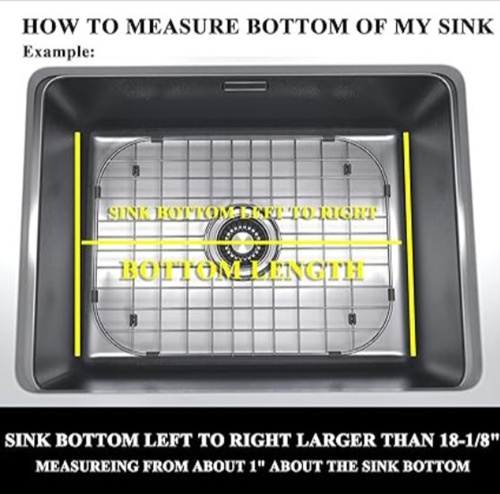 Sink Grid Sink Protectors, Kitchen Sink Grid Centered Drain with Corner Radius