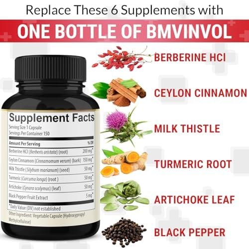 Berberine Cinnamon Turmeric Supplement