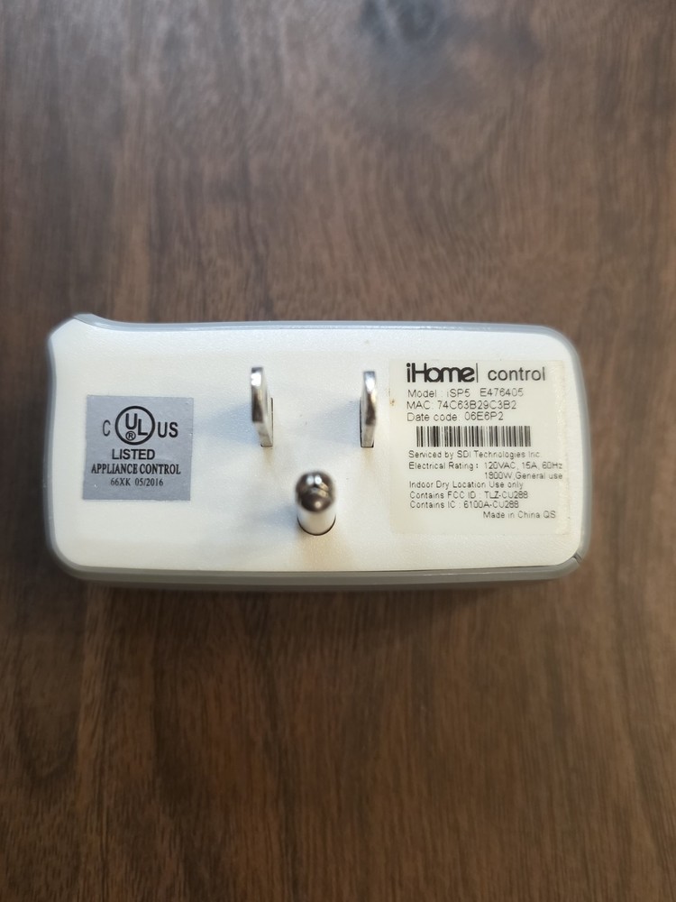 iHome Control iSP5 Smart Plug Wireless WiFi *Make Appliance Smart*