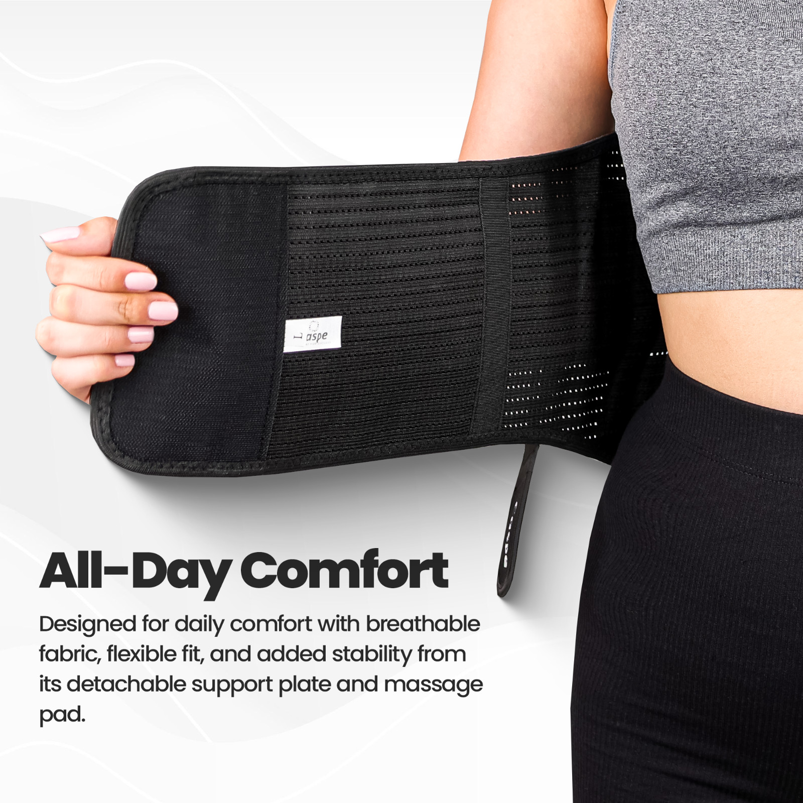 Adjustable Lower Back Brace Lumbar Support Waist Belt for Men Women Pain Relief