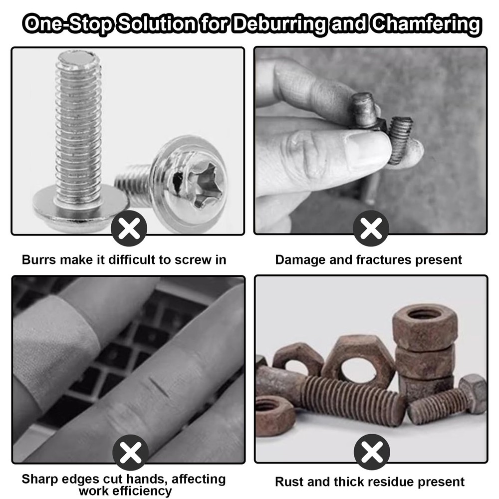 Deburring External Chamfer Tool with Tungsten Carbide Blade, Remove Burrs for...