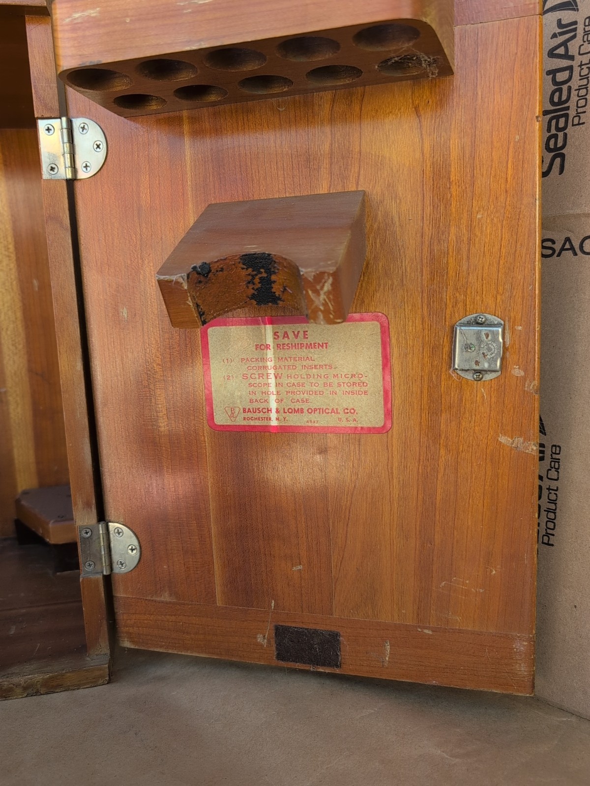 Vintage Spencer Microscope With Wooden Case No Key Buffalo USA