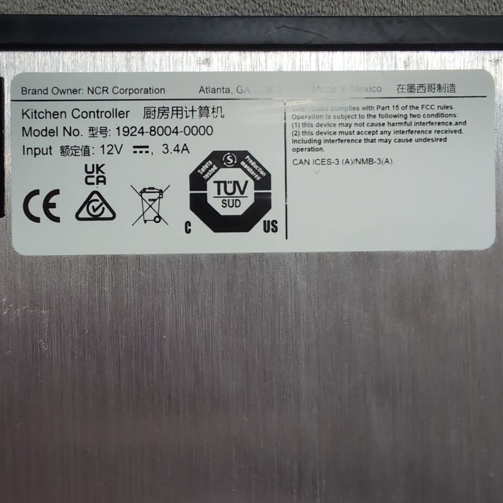 NCR Kitchen Controller 1924-8004-0000 POS System Module – 12V 3.4A
