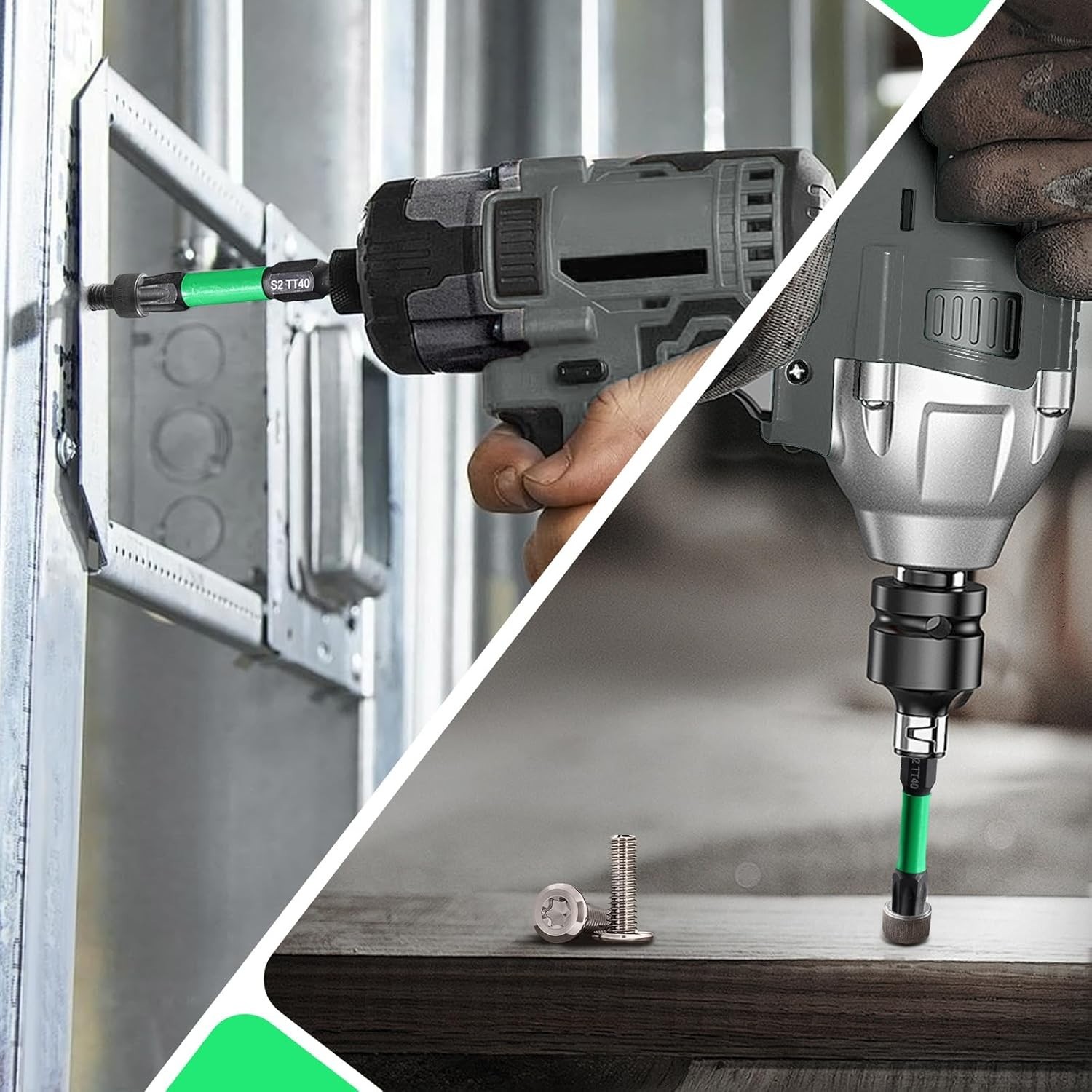 27PCS Impact Torx Bit Set (TT7-TT40), S2 Steel Security with Tamper Proof & Magn